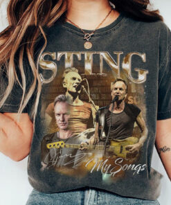 Sting My Songs 90s Shirt, Bootleg Music Vintage World Tour 2023 Y2K Shirt, Retro Concert Tickets