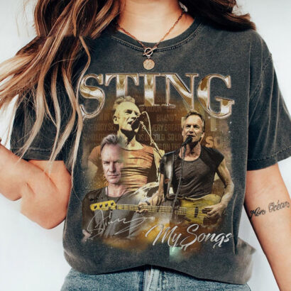 Sting My Songs 90s Shirt, Bootleg Music Vintage World Tour 2023 Y2K Shirt, Retro Concert Tickets