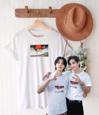 Taehyung and Jimin Yeontan Printed T-Shirt, Yeontan Shirt, Park Jimin Shirt, Kim Taehyung Shirt, Vmin Shirt, Layover Shirt, Tae Fan Meeting