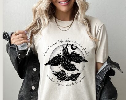 Stevie Nicks Shirt, Bird In Flight Rhiannon Inspired Shirt, Stevie Nicks Rock Concert Tour 2023