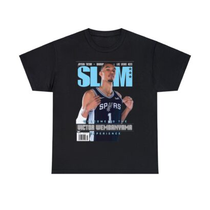 Victor Wembanyama Shirt, Victor Wembanyama San Antonio Spurs NBA Slam Cover Tee Shirt