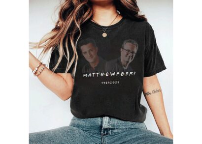 Vintage Matthew Perry Friends Sitcom Shirt, Friends Chandler Bing In Memorial Shirt, Remembrance Bing Shirt