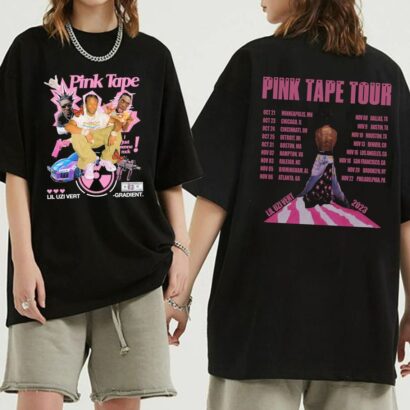 Uzi Vert Tour Shirt, Lil U.zi Pink Tape Tour 2023 Shirt, Uzi 2023 Shirt