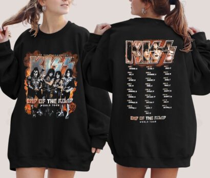 Kiss Shirt, End Of The Road World Tour 50 Years Thank You For Memories Shirt, Kiss Band Shirt