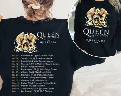 Queen Adam Lambert The Rhapsody Tour 2023 Shirt, Queen Rock band Tour 2023 Shirt, Queen Band Shirt, Adam Lambert Tour 2023 Shirt