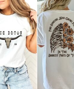 Zach Bryan Front and Back Printed Shirt, Find Someone Who Grows Flowers In The Darkest Parts Of You, American Heartbreak Tour Shirt, Zach Bryan Shirt