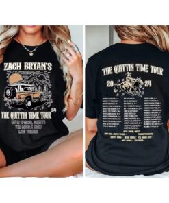 Zach Bryan The Quittin Time 2024 Tour Sweatshirt, Country Music Singer, American Heartbreak Shirt, Western Cowboy Tee