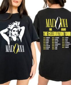 Madonna Celebration Tour 2023 Shirt, Madonna Music Shirt, Sweatshirt Y2K Merch Vintage 90s Madonna The Celebration Tour 2023