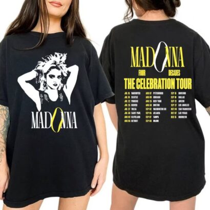 Madonna Celebration Tour 2023 Shirt, Madonna Music Shirt, Sweatshirt Y2K Merch Vintage 90s Madonna The Celebration Tour 2023