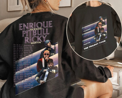 Enrique Iglesias X Pitbull X Ricky Martin The Trilogy Tour 2023 Shirt, The Trilogy 2023 Concert Shirt, Enrique Iglesias Pitbull Ricky