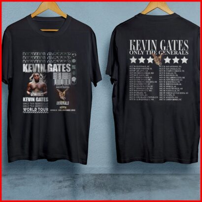 Vintage Kevin Gates Only The Generals Tour 2023 T-Shirt, Kevin Gates Graphic Sweatshirt