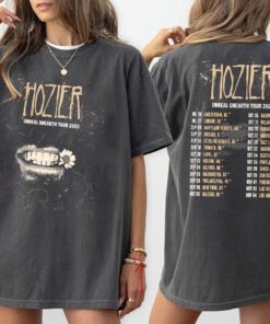 Unreal Unearth tour 2023, 2 side Hozeir Inspired Shirt, Hozeir Lyrics shirt, Hozeir Shirt, take me to church shirt