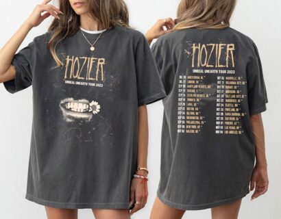 Unreal Unearth tour 2023, 2 side Hozeir Inspired Shirt, Hozeir Lyrics shirt, Hozeir Shirt, take me to church shirt