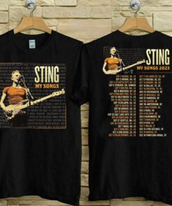 STING My Songs 2023 Tour Shirt, Sting My Songs World Tour 2023 Shirt, Sting Concert 2023 Shirt, 2023 Music Concert Shirt