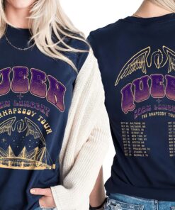 2 Sided Queen Adam Lambert the Rhapsody Tour 2023 Shirt, Queen Rock Band Tour Shirts, Rock Concert Shirt