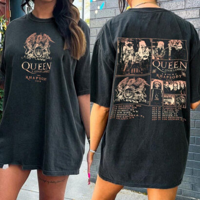 Queen Adam Lambert The Rhapsody Tour 2023 Music Shirt, Retro 90s Y2K Sweatshirt, Concert Tickets