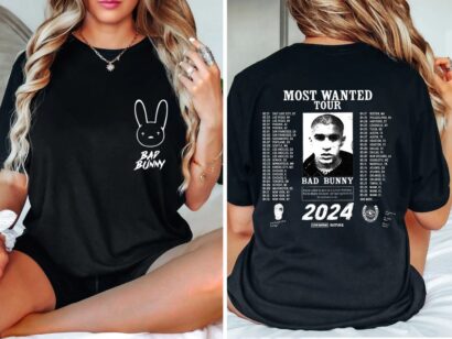 Bad Bunny Most Wanted Tour Shirt, Nadie Sabe lo que va pasar manana, Bad Bunny Concert Shirt, Bad Bunny Shirt, Bad Bunny Merch