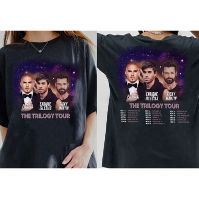 Enrique Iglesias X Pitbull Ricky Martin The Trilogy Tour Shirt, Trilogy Tour 2023 Shirt