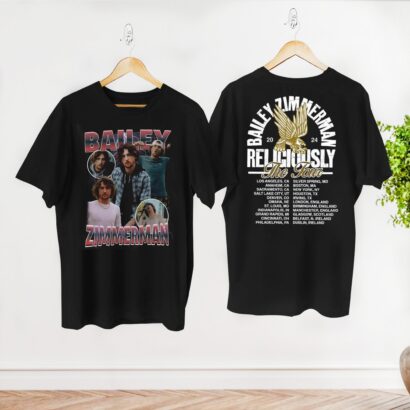 Religiously Tour 2024 Bailey Zimmerman Shirt, Bailey Zimmerman Fan Gift Shirt, Graphic Bailey Zimmerman Tee, Bailey Zimmerman Concert Merch