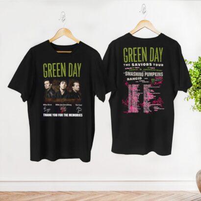 2024 Green Day The Saviors Tour TShirt, Green Day Band Vintage Tee, Green Day Concert Shirt, Green Day Fan Shirt, Rock Band Green Day Shirt