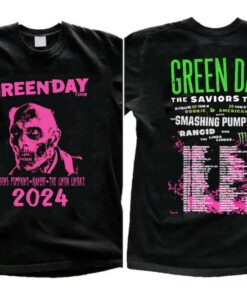 Green Day The Saviors 2024 Tour T-Shirt, Green Day Band Graphic Tee, Green Day Concert Shirt, Green Day Fan Shirt, Rock Band Green Day Shirt