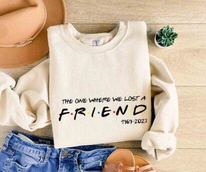 RIP Chandler Bing Shirt Matthew Perry Shirt The One Where We Lost A Friend Chandler Bing Gift For Friends Fan Friends Till The End Unisex