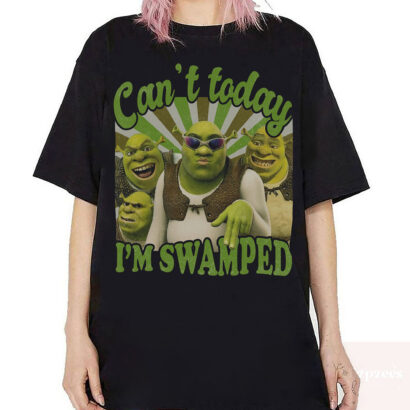 Can't Today I'm Swamped Vintage TShirt, Shrek shirt, Shrek and Fiona TShirt