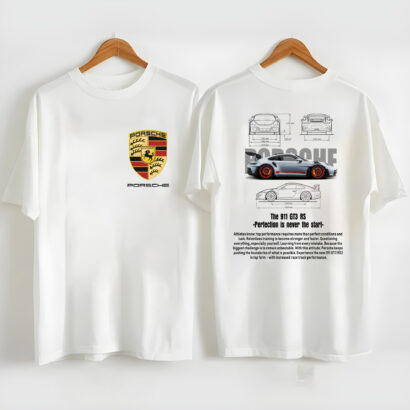 Porsche 911 GT3 RS Aesthetic Tshirt, Porsche 911 GT3 2 side Tshirt