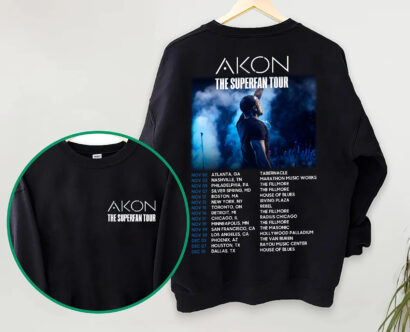 AKON HIPHOP The Superfan Tour 2023 Shirt, Akon Sweatshirt Vintage, Akon Hip hop RnB Rapper Soul, Akon American Rapper