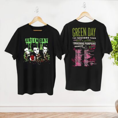 Green Day Band 90s Vintage Tee, Green Day The Saviors 2024 Tour Shirt, Green Day Band Shirt, Green Day Fan Shirt, Rock Band Green Day Shirt