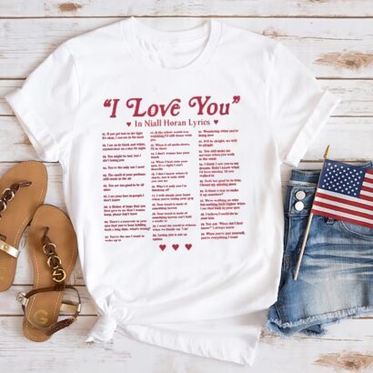 I Love You In Lyrics Niall Horan T-shirt, Niall Horan The Show Tour 2024 Shirt, Niall Horan Fan Shirt, Niall Horan Merch, Hello Lovers Tee