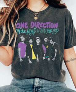 Vintage 1D On The Road Agan Tour Shirt, 1Direction Band Shirt, One Direction On the Road Again Tour 2015 Merch