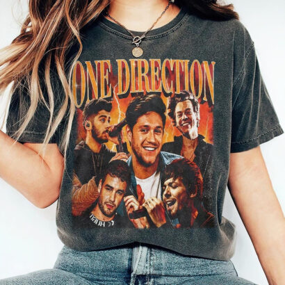 One Direction Vintage 90s Shirt, Heavy Metal Direction T-Shirt, One Direction Metal Shirt, One Direction Shirt