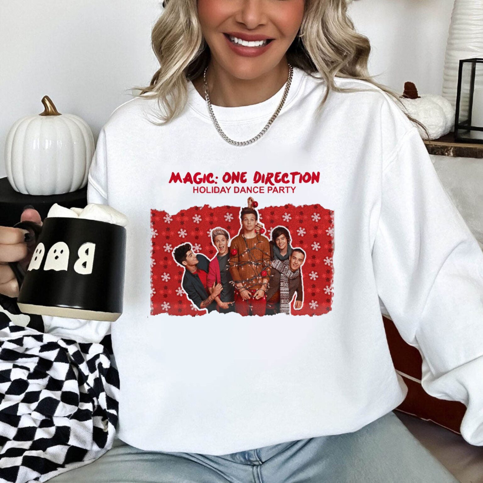New One D.rection Christmas Shirt, Matching Family T-Shirt, Up All Night Tour, Music Fan Lover Sweatshirt, Shirt For Women, Love On Tour Tee