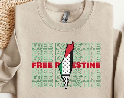 Free Palestine charity Sweatshirt, Palestine Hoodie, Activist Sweat, Equality Hoodie, Human Rights Sweater, Protest Sweatshirt, Palestine