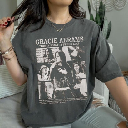 Gracie Abrams Shirt, Gracie Abrams This Is What It Feels Like Album Shirt