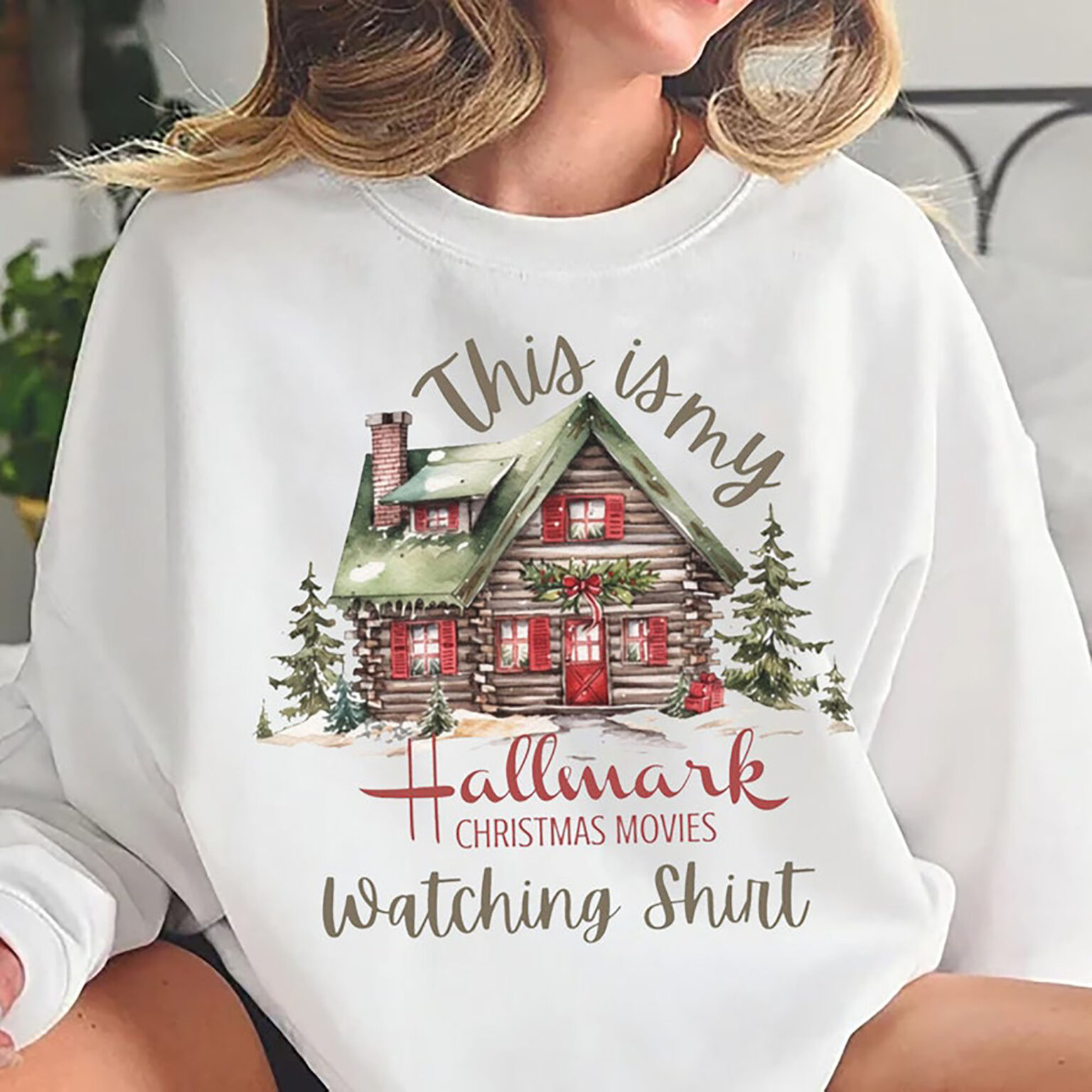 Hallmark Christmas Movies Shirt, This Is My Movie Watching Sweatshirt, Holiday Spirit Shirt, Cute Christmas Shirt