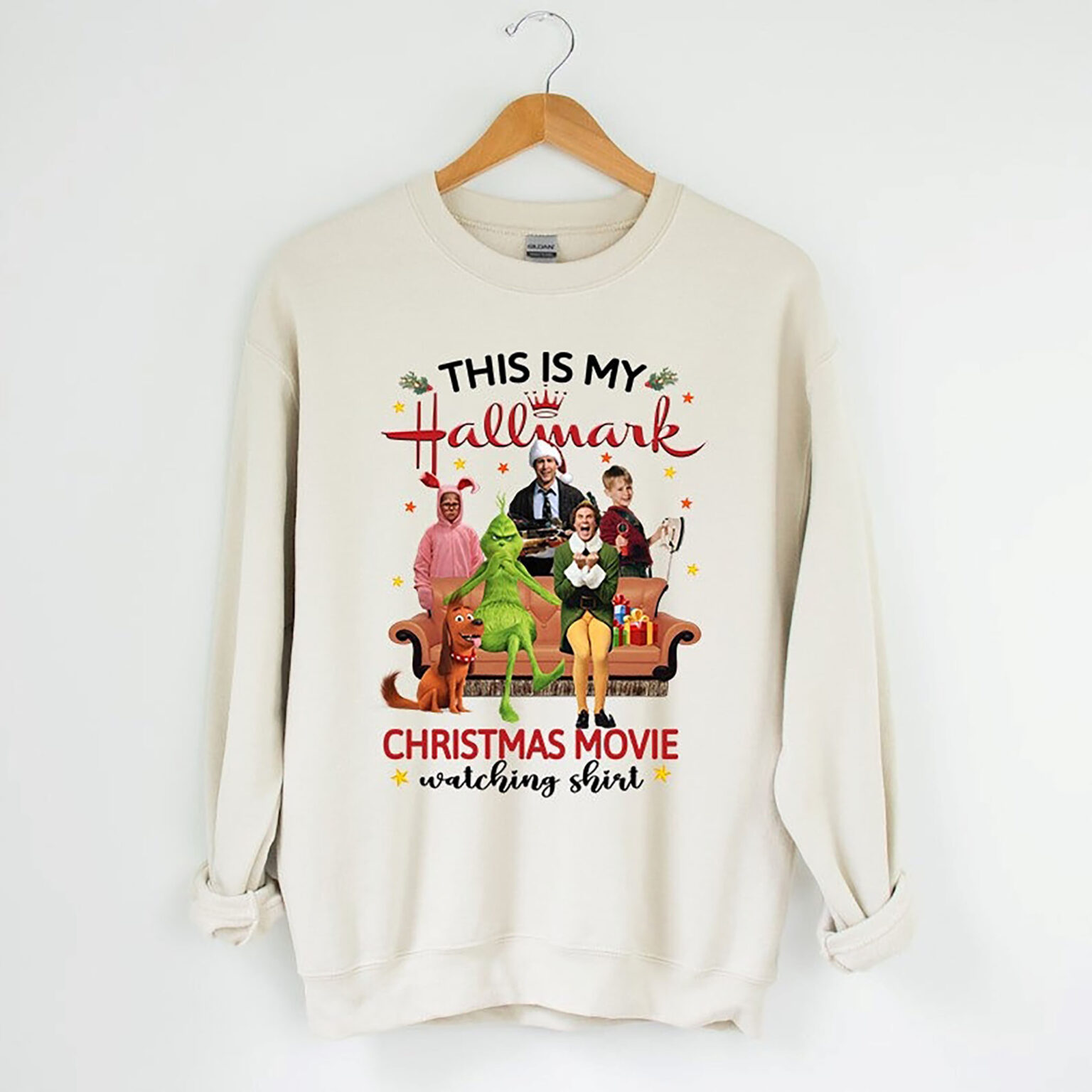 This Is My Hallmark Movie Watching Shirt, Christmas Movie Sweatshirt