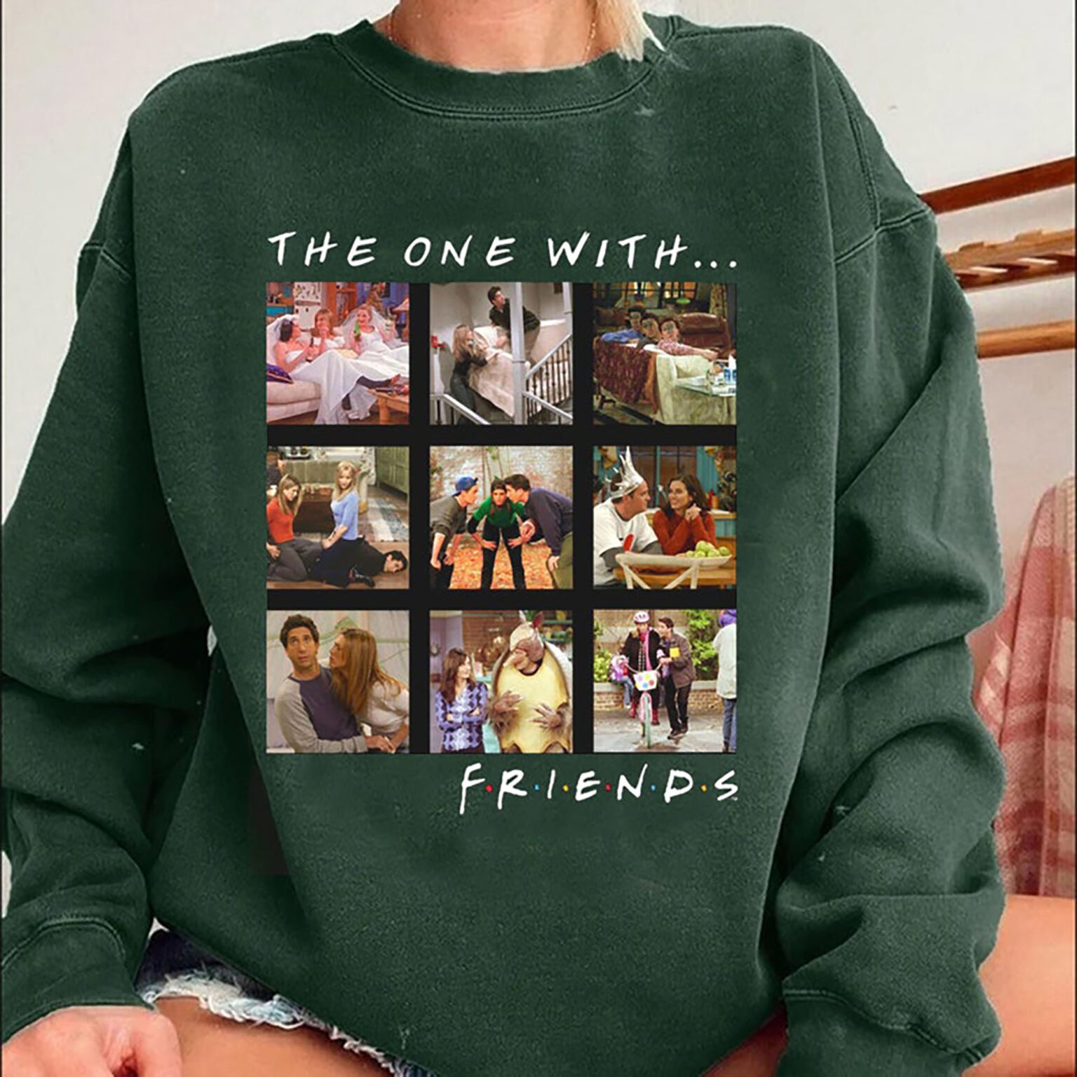 Friends Shirt, The One Where They Play Football, Thanksgiving pop Culture Sweatshirt