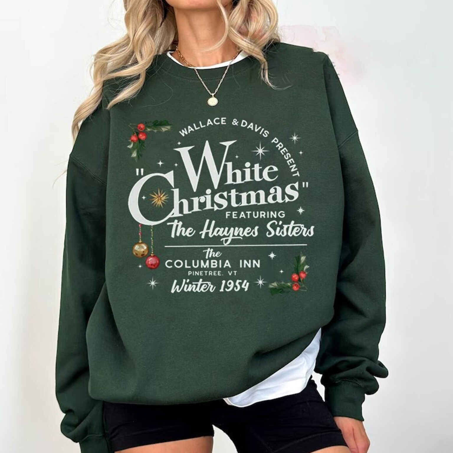 White Christmas Movie Sweatshirt, Christmas White Movie 1954 Shirt, Christmas Sweatshirt