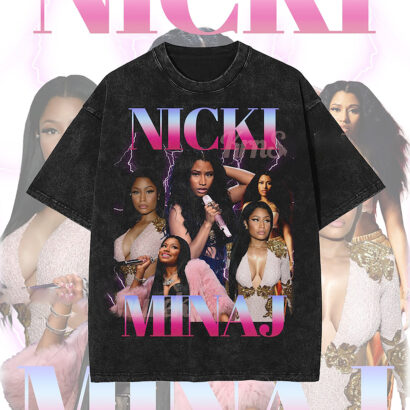 Nicki Minaj TShirt, Nicki Minaj Artist Rap T-Shirt, Red Ruby Shirt Barbie World Tee