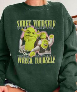 Shrek yourself before you wreck yourself Shirt, Shrek shirt, Funny Shrek Trending shirt