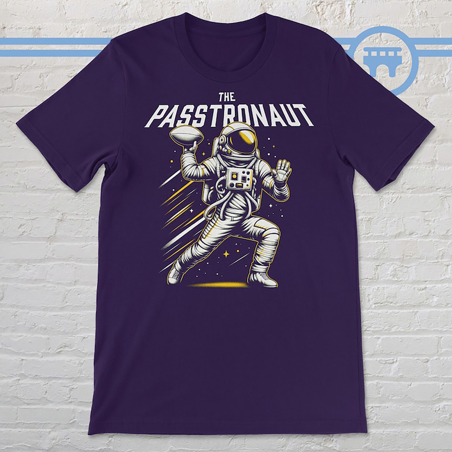 Passtronaut Astronaut Throwing a Football Shirt, The Passtronaut Shirt, Passtronaut 15 Shirt