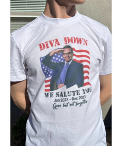 Diva Down TShirt, Diva Down Thank You For Your Service George Santos Tee, meme shirt