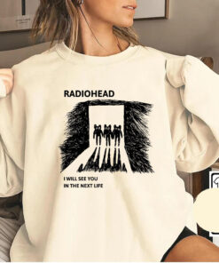 Retro Radiohead I Will See You Shirt, 2D Radiohead Concert Unisex Hoodie, Radiohead Rock Roll Band Sweatshirt, Radiohead Merch
