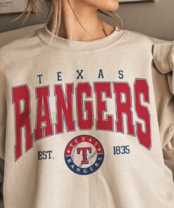 Texas Rangers Crewneck Sweatshirt, Vintage Texas Baseball Sweater, ALCS Champion 2023, Rangers Shirt, Texas Fans Gift, Game Day Shirt