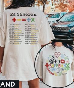 Ed Sheeran Tour 2 SIDED Sweatshirt, Ed Sheeran Concert Sweatshirt, Ed Sheeran Shirt, Ed Sheeran Mathematic America Tour Shirt