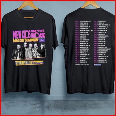 NKOTB Shirt, New Kids On The Block T Shirt Magic Summer 2024 Tour T-Shirt, NKOTB Graphic Tee, NKOTB Concert shirt