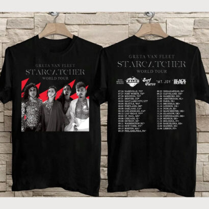 Greta Van Fleet Starcatcher World Tour T-Shirt, Greta Van Fleet Tour 2023 T-Shirt, Starcatcher Tour T-Shirt