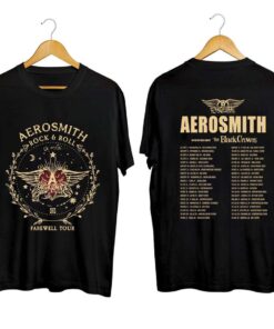 Aerosmith 2023 - 2024 Peace Out Farewell Tour with The Black Crowes Tour Shirt, Aerosmith Band Fan Shirt, Aerosmith 2023 Concert Shirt
